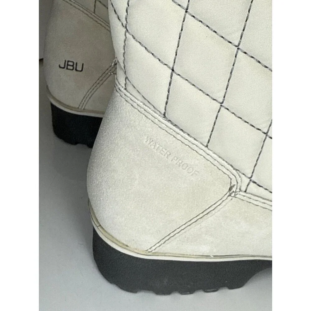 JBU Jambu Summit Women's Boots Waterproof White Lined Quilted Winter Size 11 NIB